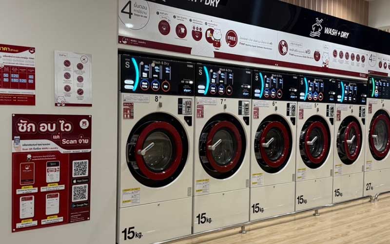 ลงทุนร้านซักผ้าหยอดเหรียญให้ไม่ตกเทรนด์